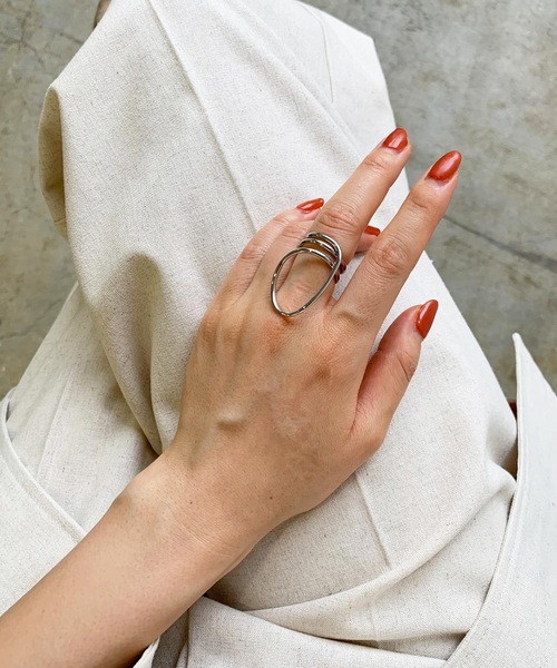 LIAN（リアン）の「3WAYトリプルリング（リング・レディース・シルバー/ゴールド・FREE）」の2枚目の写真