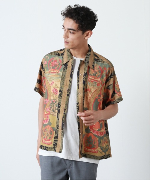 SUN SURF（サンサーフ）の「【SUN SURF /サンサーフ】MANDALA（シャツ/ブラウス・メンズ・ブラック/ホワイト・MEDIUM/LARGE）」の2枚目の写真