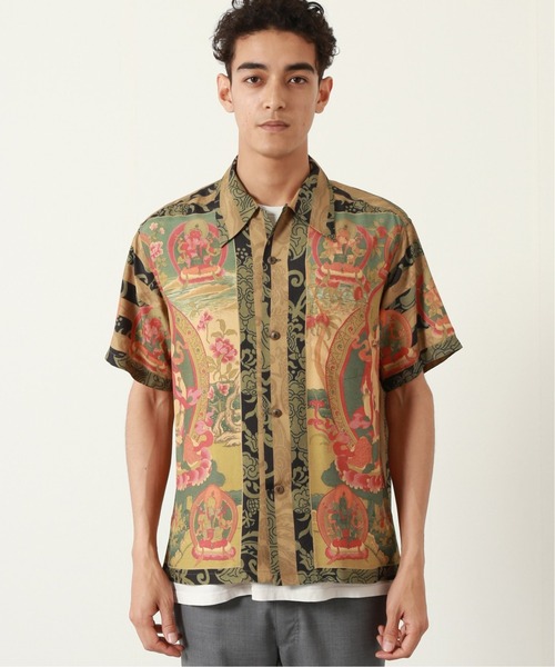 SUN SURF（サンサーフ）の「【SUN SURF /サンサーフ】MANDALA（シャツ/ブラウス・メンズ・ブラック/ホワイト・MEDIUM/LARGE）」の4枚目の写真