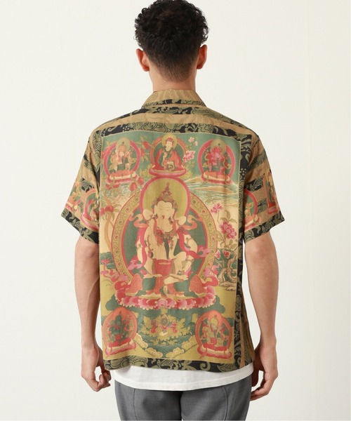 SUN SURF（サンサーフ）の「【SUN SURF /サンサーフ】MANDALA（シャツ/ブラウス・メンズ・ブラック/ホワイト・MEDIUM/LARGE）」の6枚目の写真
