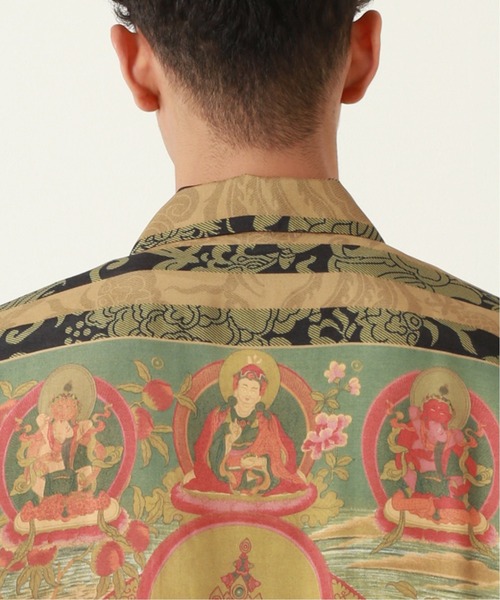 SUN SURF（サンサーフ）の「【SUN SURF /サンサーフ】MANDALA（シャツ/ブラウス・メンズ・ブラック/ホワイト・MEDIUM/LARGE）」の8枚目の写真