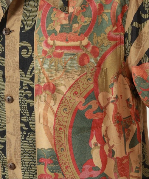 SUN SURF（サンサーフ）の「【SUN SURF /サンサーフ】MANDALA（シャツ/ブラウス・メンズ・ブラック/ホワイト・MEDIUM/LARGE）」の11枚目の写真