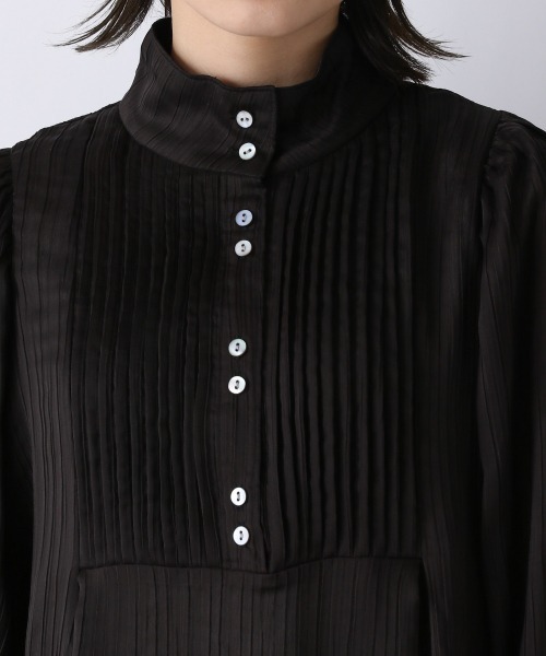 JEANASIS（ジーナシス）の「リンクルシアーハイネックチュニック/958377（シャツ/ブラウス・レディース・ブラック/その他/ベージュ/ダークグレー・FREE）」の12枚目の写真