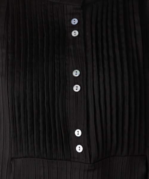 JEANASIS（ジーナシス）の「リンクルシアーハイネックチュニック/958377（シャツ/ブラウス・レディース・ブラック/その他/ベージュ/ダークグレー・FREE）」の13枚目の写真