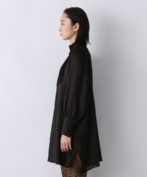 JEANASIS（ジーナシス）の「リンクルシアーハイネックチュニック/958377（シャツ/ブラウス・レディース・ブラック/その他/ベージュ/ダークグレー・FREE）」の10枚目の写真