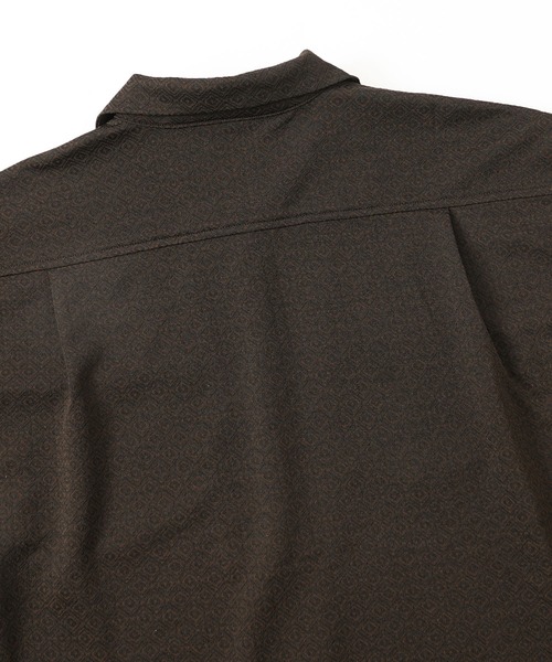 X-girl(エックスガール)の「JACQUARD JERSEY L/S SHIRT(シャツ/ブラウス・レディース・ブラウン/グリーン・S/M)」の14枚目の写真