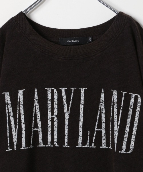 JEANASIS(ジーナシス)の「【KIDS】USEDロゴBIGTEE/216565(Tシャツ/カットソー・キッズ・ホワイト/ブラック/ピンク・120/140)」の5枚目の写真