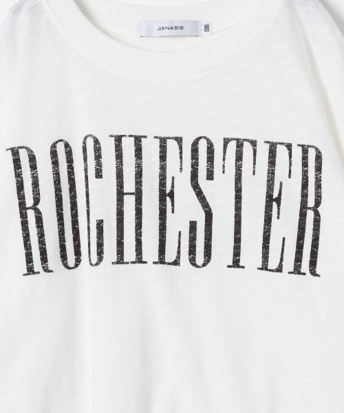 JEANASIS(ジーナシス)の「【KIDS】USEDロゴBIGTEE/216565(Tシャツ/カットソー・キッズ・ホワイト/ブラック/ピンク・120/140)」の11枚目の写真