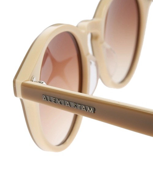 サングラス/メガネ ALEXIASTAM Boston Frame Sunglasses Beige ALEXIASTAM Boston Frame Sunglasses Beige Boston Sunglasses ALEXIA