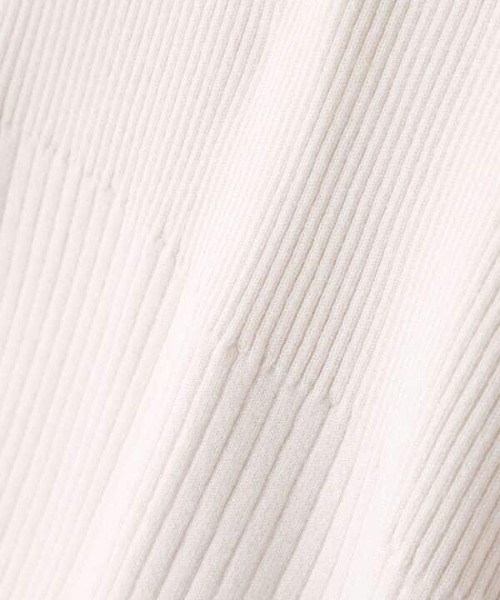 N.（N. Natural Beauty Basic）（エヌエヌナチュラルビューティーベーシック）の「【追加生産】◆ショルダーボタンリブニット（ニット/セーター・レディース・オフホワイト/ライトグリーン/ネイビー・MEDIUM）」の17枚目の写真