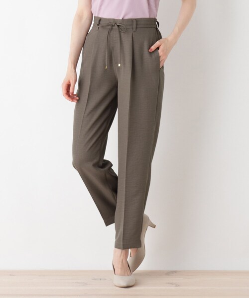 DRESKIP（ドレスキップ）の「◆麻調イージ－パンツ（その他パンツ・レディース・ライトベージュ/ブラウン系その他/ネイビー・02/03）」の2枚目の写真