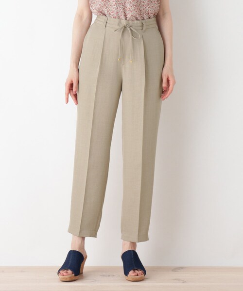 DRESKIP（ドレスキップ）の「◆麻調イージ－パンツ（その他パンツ・レディース・ライトベージュ/ブラウン系その他/ネイビー・02/03）」の3枚目の写真