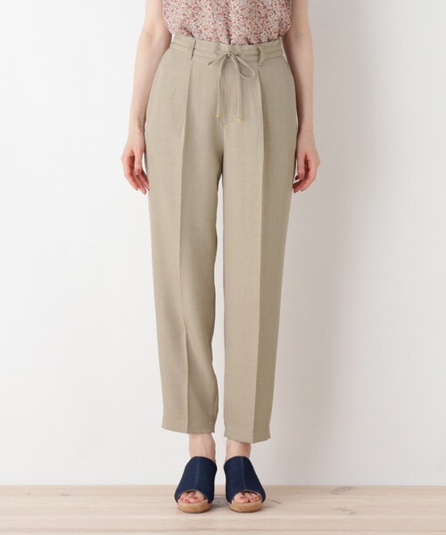 DRESKIP（ドレスキップ）の「◆麻調イージ－パンツ（その他パンツ・レディース・ライトベージュ/ブラウン系その他/ネイビー・02/03）」の5枚目の写真
