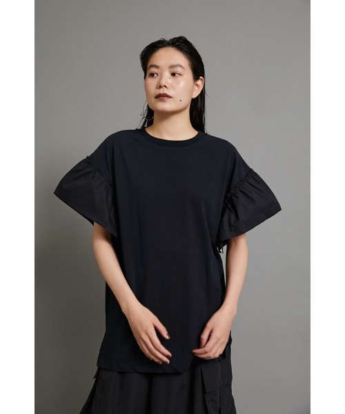 HeRIN.CYE（ヘリンドットサイ）の「Frill T-SH（Tシャツ/カットソー・レディース・ホワイト/ブラック/ブルー・FREE）」の5枚目の写真