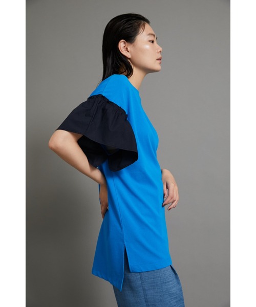 HeRIN.CYE（ヘリンドットサイ）の「Frill T-SH（Tシャツ/カットソー・レディース・ホワイト/ブラック/ブルー・FREE）」の13枚目の写真