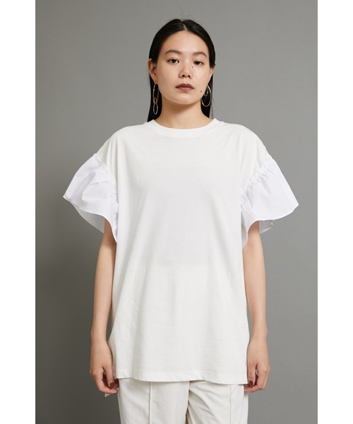 HeRIN.CYE（ヘリンドットサイ）の「Frill T-SH（Tシャツ/カットソー・レディース・ホワイト/ブラック/ブルー・FREE）」の22枚目の写真