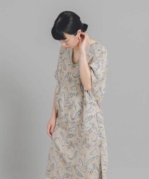 URBAN RESEARCH DOORS(アーバンリサーチドアーズ)の「White Label CRウェザーカフタンチュニックワンピース(ワンピース・レディース・ブルー/ベージュ系その他・ONE)」の16枚目の写真