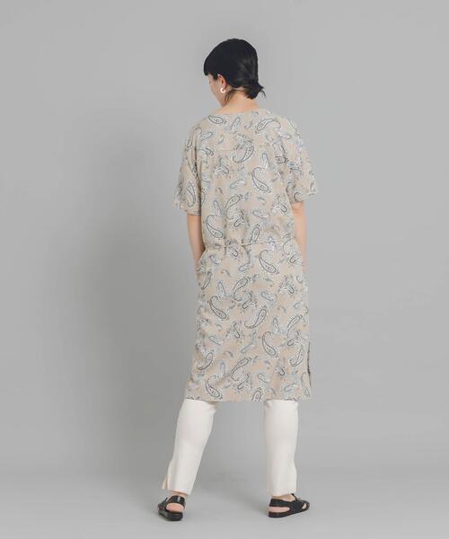 URBAN RESEARCH DOORS(アーバンリサーチドアーズ)の「White Label CRウェザーカフタンチュニックワンピース(ワンピース・レディース・ブルー/ベージュ系その他・ONE)」の13枚目の写真