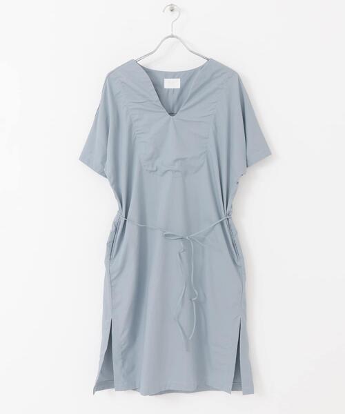 URBAN RESEARCH DOORS(アーバンリサーチドアーズ)の「White Label CRウェザーカフタンチュニックワンピース(ワンピース・レディース・ブルー/ベージュ系その他・ONE)」の8枚目の写真