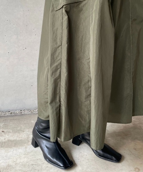 CAPRICIEUX LE'MAGE（カプリシューレマージュ）の「ナイロンカーゴZIPポケスカート（スカート・レディース・ブラック/カーキ/レッド・FREE）」の12枚目の写真