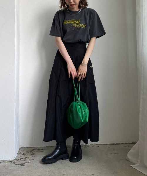 CAPRICIEUX LE'MAGE（カプリシューレマージュ）の「ナイロンカーゴZIPポケスカート（スカート・レディース・ブラック/カーキ/レッド・FREE）」の5枚目の写真