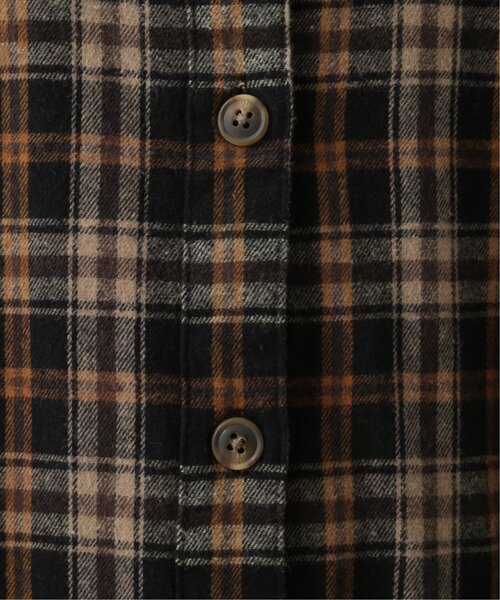 RAY CASSIN(レイカズン)の「チェック柄袖ボリュームシャツワンピース(シャツワンピース・レディース・ブラウン/ブラック/ベージュ・FREE)」の18枚目の写真