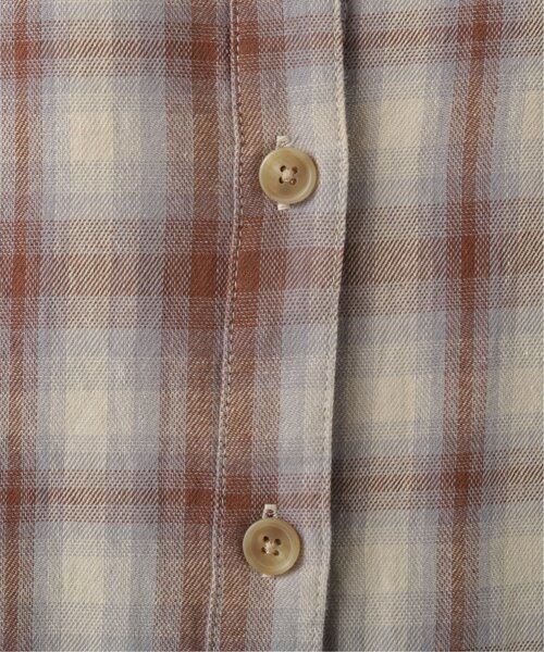 RAY CASSIN(レイカズン)の「チェック柄袖ボリュームシャツワンピース(シャツワンピース・レディース・ブラウン/ブラック/ベージュ・FREE)」の10枚目の写真