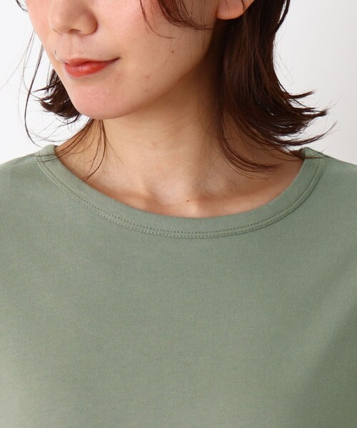 SHOO・LA・RUE（シューラルー）の「◆コットンゆるシルエットワンピース（ワンピース・レディース・チャコールグレー/カーキ/ブラック/ブラック系2・00）」の8枚目の写真