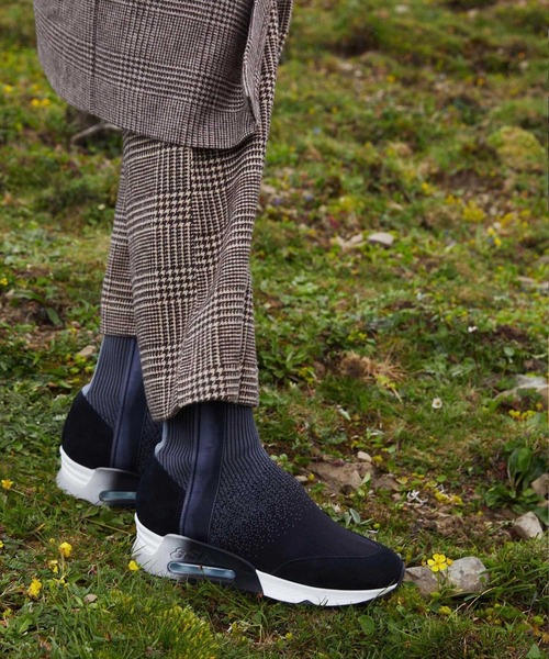 ASH（アッシュ）の「【LIBERRTY SOCK】ミドル丈ニットスニーカー（スニーカー・レディース・ブラック×グレー/ブラック×カーキ・40/38/39/35/36/37）」の12枚目の写真