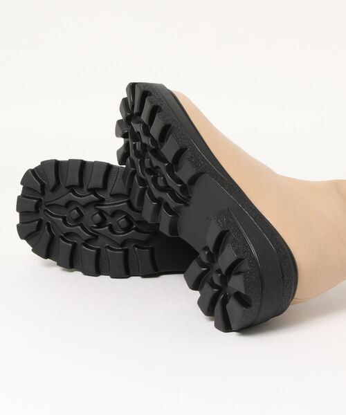 Mafmof（マフモフ）の「Mafmof(マフモフ) ボリュームソールスクエアストレッチ ブーツ（ブーツ・レディース・ベージュ/ブラック系その他/ブラック/ブラウン・L/M/S/LL）」の5枚目の写真