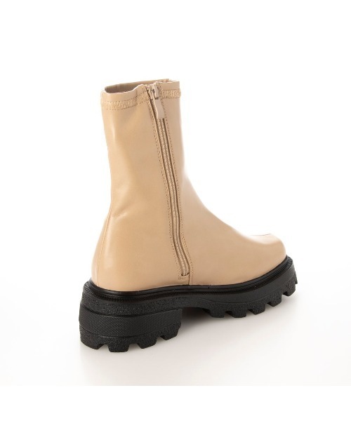 Mafmof（マフモフ）の「Mafmof(マフモフ) ボリュームソールスクエアストレッチ ブーツ（ブーツ・レディース・ベージュ/ブラック系その他/ブラック/ブラウン・L/M/S/LL）」の19枚目の写真