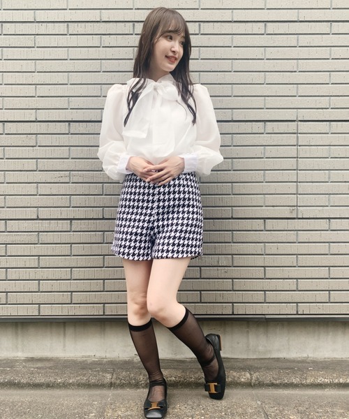 Loueme（ルエム）の「2WAYボリュームスリーブ ボウタイブラウス（シャツ/ブラウス・レディース・アイボリー/ピンク/サックスブルー/ブラック・FREE）」の10枚目の写真