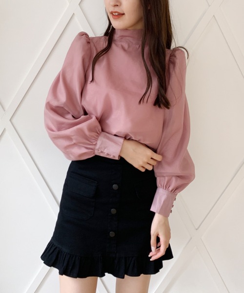 Loueme（ルエム）の「2WAYボリュームスリーブ ボウタイブラウス（シャツ/ブラウス・レディース・アイボリー/ピンク/サックスブルー/ブラック・FREE）」の16枚目の写真