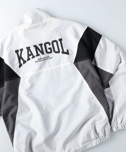 KANGOL(カンゴール)の「【KANGOL】バイカラートラックジャケット(ジャージ・レディース・ホワイト/ブラック・M/L)」の2枚目の写真