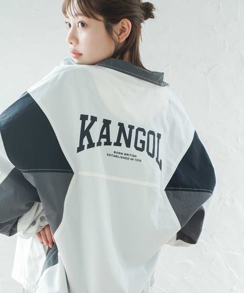 KANGOL(カンゴール)の「【KANGOL】バイカラートラックジャケット(ジャージ・レディース・ホワイト/ブラック・M/L)」の7枚目の写真