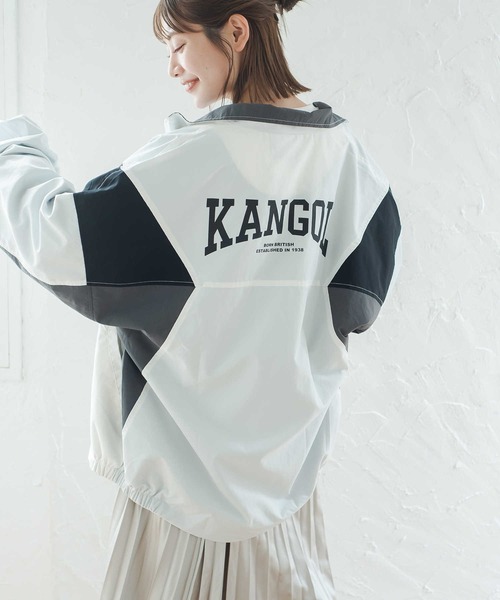 KANGOL(カンゴール)の「【KANGOL】バイカラートラックジャケット(ジャージ・レディース・ホワイト/ブラック・M/L)」の8枚目の写真
