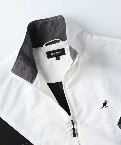 KANGOL(カンゴール)の「【KANGOL】バイカラートラックジャケット(ジャージ・レディース・ホワイト/ブラック・M/L)」の5枚目の写真