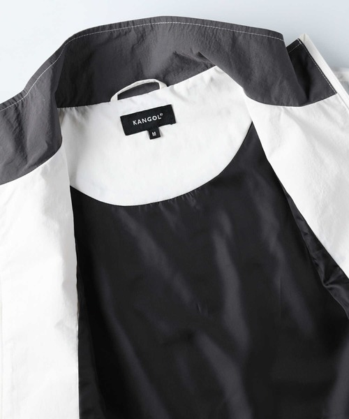 KANGOL(カンゴール)の「【KANGOL】バイカラートラックジャケット(ジャージ・レディース・ホワイト/ブラック・M/L)」の6枚目の写真