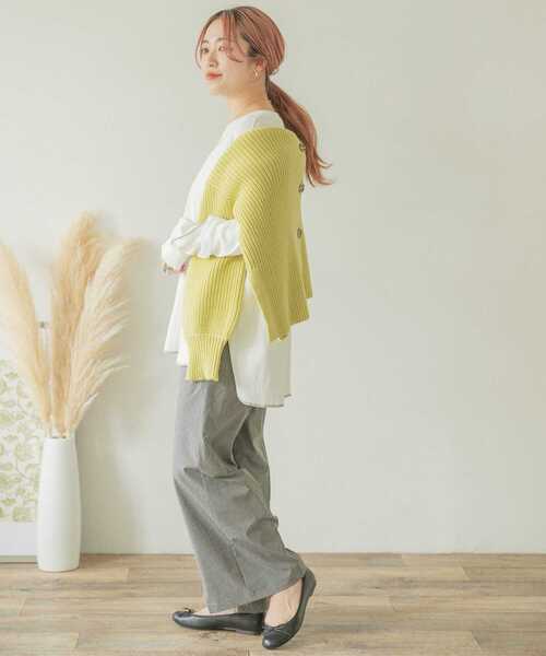 ITEMS URBANRESEARCH（アイテムズ アーバンリサーチ）の「ラウンドロングTシャツ（Tシャツ/カットソー・レディース・スミクロ/オフホワイト/グレー系その他/モカ・FREE）」の12枚目の写真