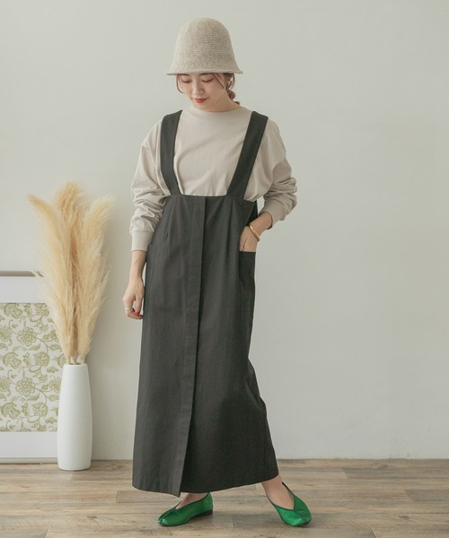 ITEMS URBANRESEARCH（アイテムズ アーバンリサーチ）の「ラウンドロングTシャツ（Tシャツ/カットソー・レディース・スミクロ/オフホワイト/グレー系その他/モカ・FREE）」の22枚目の写真