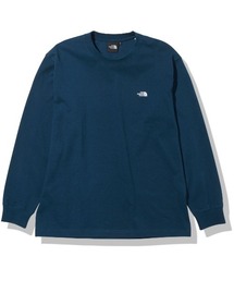 THE NORTH FACE/ノースフェイス 無地ロンT ワンポイントロゴ/刺繍ロゴ UVカット オーガニックコットン/NUPTSE COTTON TEE ヌプシコットン ロンT NT82135