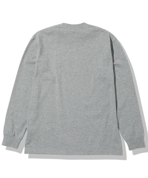 THE NORTH FACE（ザノースフェイス）の「THE NORTH FACE/ノースフェイス 無地ロンT ワンポイントロゴ/刺繍ロゴ UVカット オーガニックコットン/NUPTSE COTTON TEE ヌプシコットン ロンT NT82135（Tシャツ/カットソー・メンズ・ブラック/ホワイト/ネイビー/オフホワイト/ベージュ/ミックスグレー/ライトブラウン/グリーン系・L/XL/M）」の9枚目の写真
