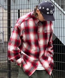 Cal Top | Cal Top-OMBRE CHECK LS-SHOIRTS/キャルトップ チェック 長袖シャツ(シャツ/ブラウス)