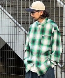 Cal Top | Cal Top-OMBRE CHECK LS-SHOIRTS/キャルトップ チェック 長袖シャツ(シャツ/ブラウス)