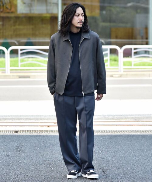 SHIPS（シップス）の「SHIPS: japan quality ウールライク ジップ ブルゾン（ブルゾン・メンズ・ブラウン/ダークグレー・SMALL/MEDIUM/LARGE/X-LARGE）」の5枚目の写真