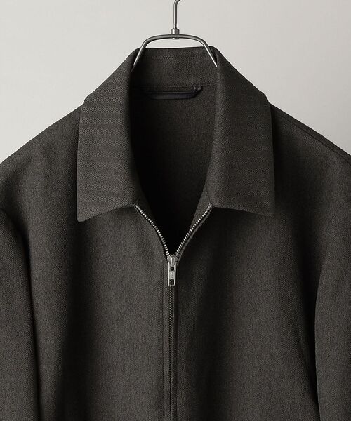 SHIPS（シップス）の「SHIPS: japan quality ウールライク ジップ ブルゾン（ブルゾン・メンズ・ブラウン/ダークグレー・SMALL/MEDIUM/LARGE/X-LARGE）」の6枚目の写真