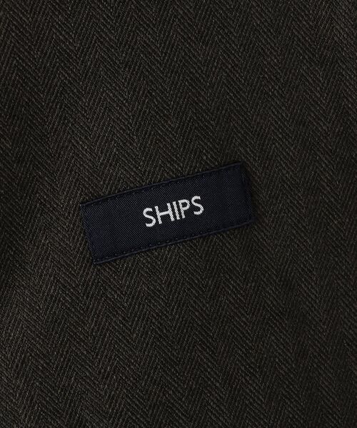 SHIPS（シップス）の「SHIPS: japan quality ウールライク ジップ ブルゾン（ブルゾン・メンズ・ブラウン/ダークグレー・SMALL/MEDIUM/LARGE/X-LARGE）」の11枚目の写真