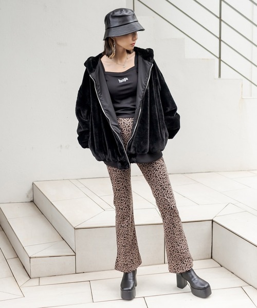 RASVOA(ラスボア)の「レオパードフレアパンツ(その他パンツ・レディース・グレー/ブラウン/ブラック/モカ・FREE)」の16枚目の写真