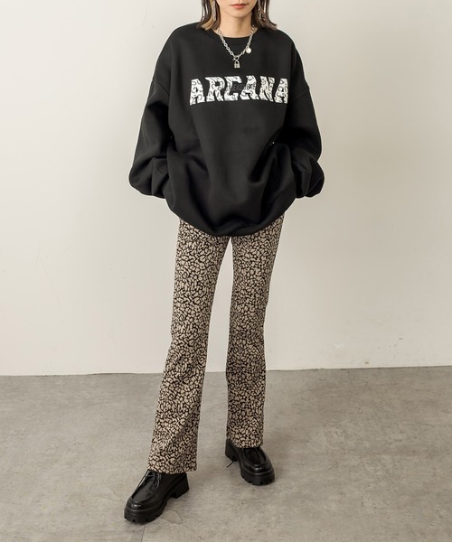 RASVOA(ラスボア)の「レオパードフレアパンツ(その他パンツ・レディース・グレー/ブラウン/ブラック/モカ・FREE)」の8枚目の写真