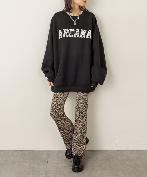 RASVOA(ラスボア)の「レオパードフレアパンツ(その他パンツ・レディース・グレー/ブラウン/ブラック/モカ・FREE)」の9枚目の写真